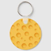 Geel kaaspatroon sleutelhanger (Voorkant)