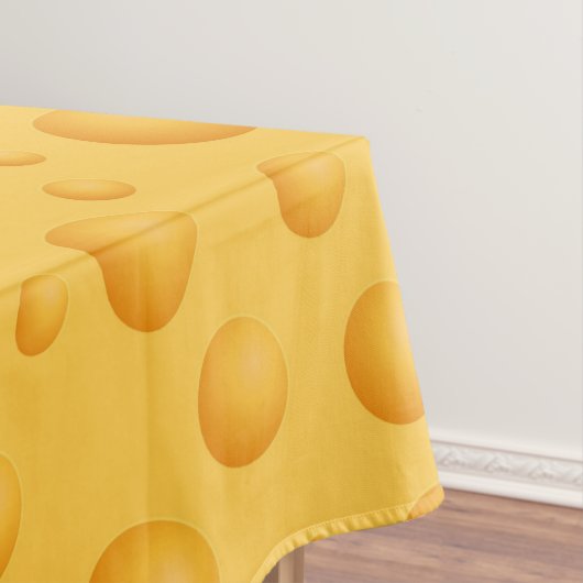 Geel kaaspatroon tafelkleed (Voorbeeld)