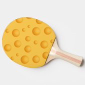 Geel kaaspatroon tafeltennisbatje (Zijkant)