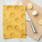 Geel kaaspatroon theedoek (Quarter Fold)