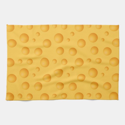 Geel kaaspatroon theedoek (Horizontaal)