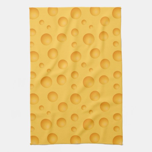 Geel kaaspatroon theedoek (Verticaal)
