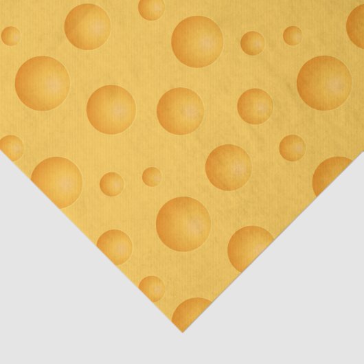 Geel kaaspatroon tissuepapier (Detail)