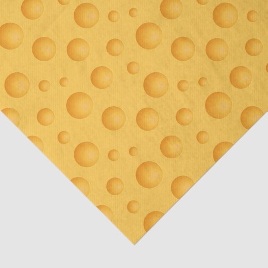 Geel kaaspatroon tissuepapier (Detail)