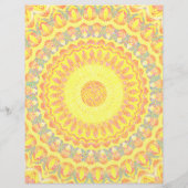 Geel Kaleidoscoop Bulk Scrapbook Papier Pagina's Flyer (Achterkant)