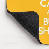 Geel kalm houden en schoenen kopen muismat (Hoek)