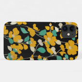 GEEL KAMELLIAS, WITTE GROENE LEIDT ZWARTE VRIJ Case-Mate iPhone CASE (Achterkant (horizontaal))