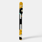 GEEL KAMELLIAS, WITTE GROENE LEIDT ZWARTE VRIJ Case-Mate iPhone CASE (Achterkant / Rechts)