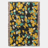 GEEL KAMELLIAS, WITTE GROENE LEIDT ZWARTE VRIJ DEKEN (Voorkant Verticaal)