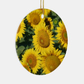  Geel Kansas Zonnebloemen Keramisch Ornament (Rechts)