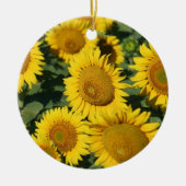  Geel Kansas Zonnebloemen Keramisch Ornament (Voorkant)