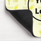 Geel kantoorpatroon muismat (Hoek)