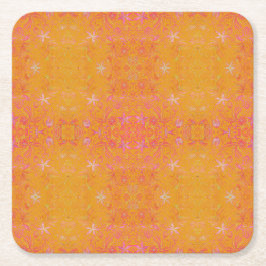  geel kartonnen onderzetters