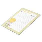 Geel Kat Daily Planner Notitieblok (Schuin)