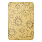 Geel -Kelesal Sun Moon Stars Badmat (Voorkant Verticaal)