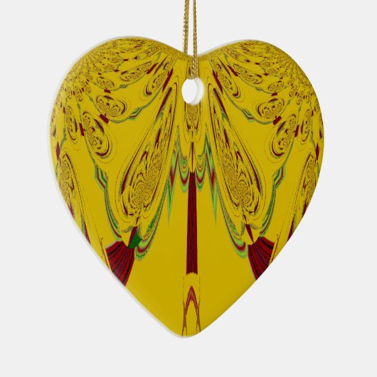 Geel Keramisch Ornament (Rechts)