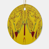 Geel Keramisch Ornament (Links)