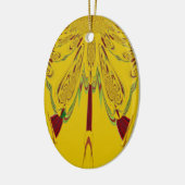 Geel Keramisch Ornament (Links)