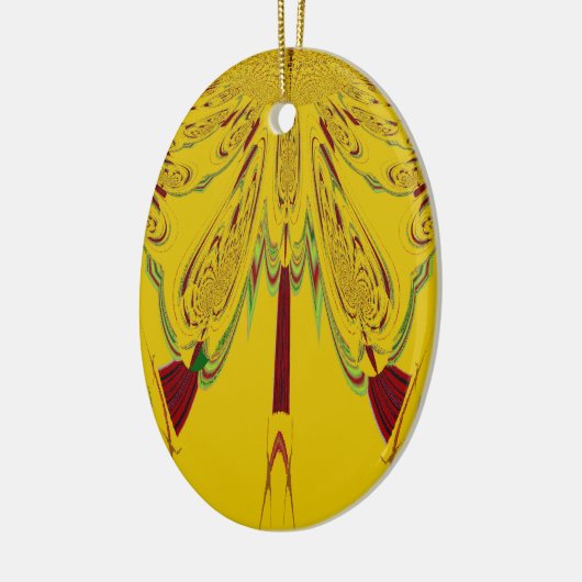 Geel Keramisch Ornament (Links)