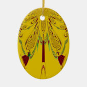 Geel Keramisch Ornament (Voorkant)