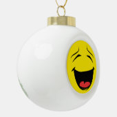 GEEL KERAMISCHE BAL ORNAMENT (Links)