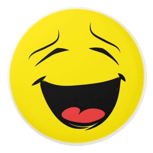 GEEL KERAMISCHE KNOP (Voorkant)