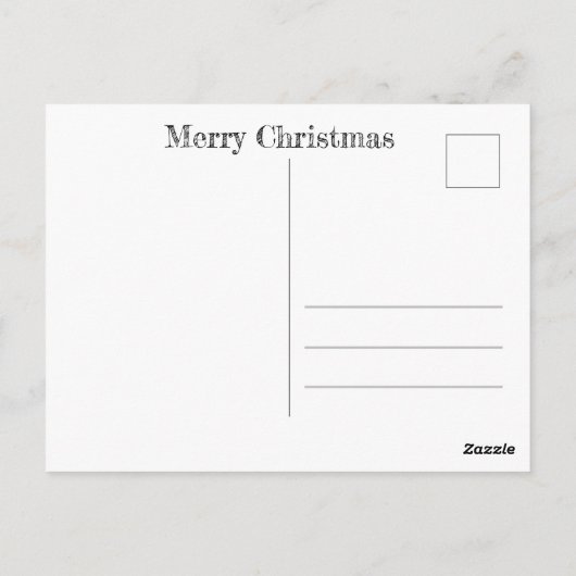 Geel Kerst Briefkaart (Achterkant)