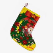 Geel kerstfeest kerstfeestdag kerstkerstmis kleine kerstsok (Voorkant (Hangend))