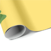 Geel kerstpapier cadeaupapier (Rol Hoek)