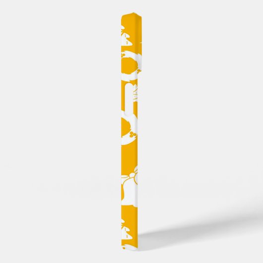 Geel kerstpatroon Case-Mate iPhone case (Achterkant / Rechts)