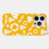 Geel kerstpatroon Case-Mate iPhone case (Achterkant (horizontaal))