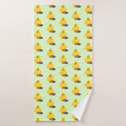 Geel keukenhanddoek - Uw kleuren Badhanddoek (Badhanddoek)