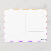 Geel Kinder foto meisje Verjaardag Dank u Briefkaart (Achterkant)