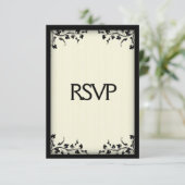 Geel Klasse RSVP met Menu (Staand voorkant)