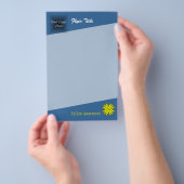 Geel klaverlint door Kenneth Yoncich Flyer (Hand)