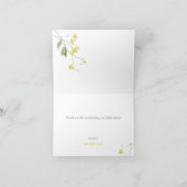 Geel klein chick Baby shower dank u kaart (Binnen)