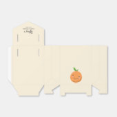 Geel klein cutie thema Baby shower Bedankdoosjes (Uitgevouwen)