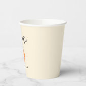 Geel Kleine Cutie Genderneutraal Baby shower Papieren Bekers (Links)