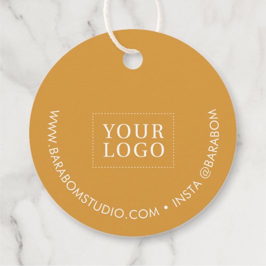 Geel Kleine Onderneming Dank u het Label van het P (Achterkant)