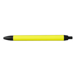 Geel Kleur Effen Zwarte Inkt Pen