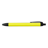 Geel Kleur Effen Zwarte Inkt Pen (Bovenkant)