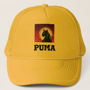 Geel kleur Pet puma logo bedrukte artikelen