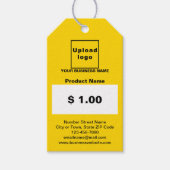 Geel Kleur Zakelijk Product Prijs Label Cadeaulabel (Voorkant)