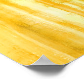 Geel kleurenkleurenschildpad Poster afdrukken (Hoek)