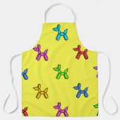 Geel kleurig ballon Schort Honden (Voorkant)