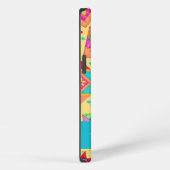 Geel Kleurrijk Patchwork Quiltblok Aangepast iPhone Hoesje (Rechterkant)