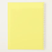 Geel Kleurrijke Paraplu's School Classroom Planner (Achterkant)