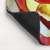 Geel klimmende vriesbloem muismat (Hoek)