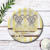 Geel Koala Twin Baby shower / Kinderen Verjaardag Papieren Bordje