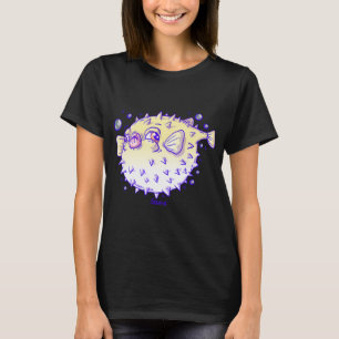 Geel Kogelvis Opgeblazen T-shirt